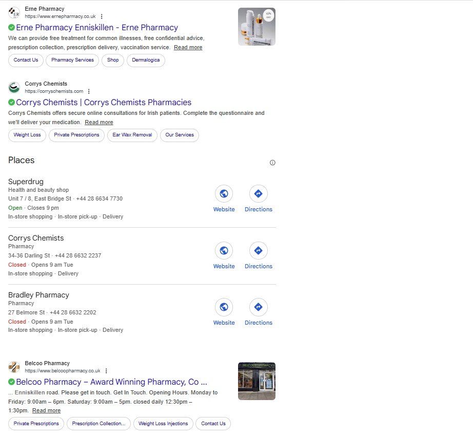Pharmacy sector (BEFORE) – screenshot 2